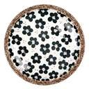 Crockery Breakfast Plates White Black Ø 21x3 cm