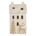 Decorazione Casa con LED Beige 10x9x18 cm