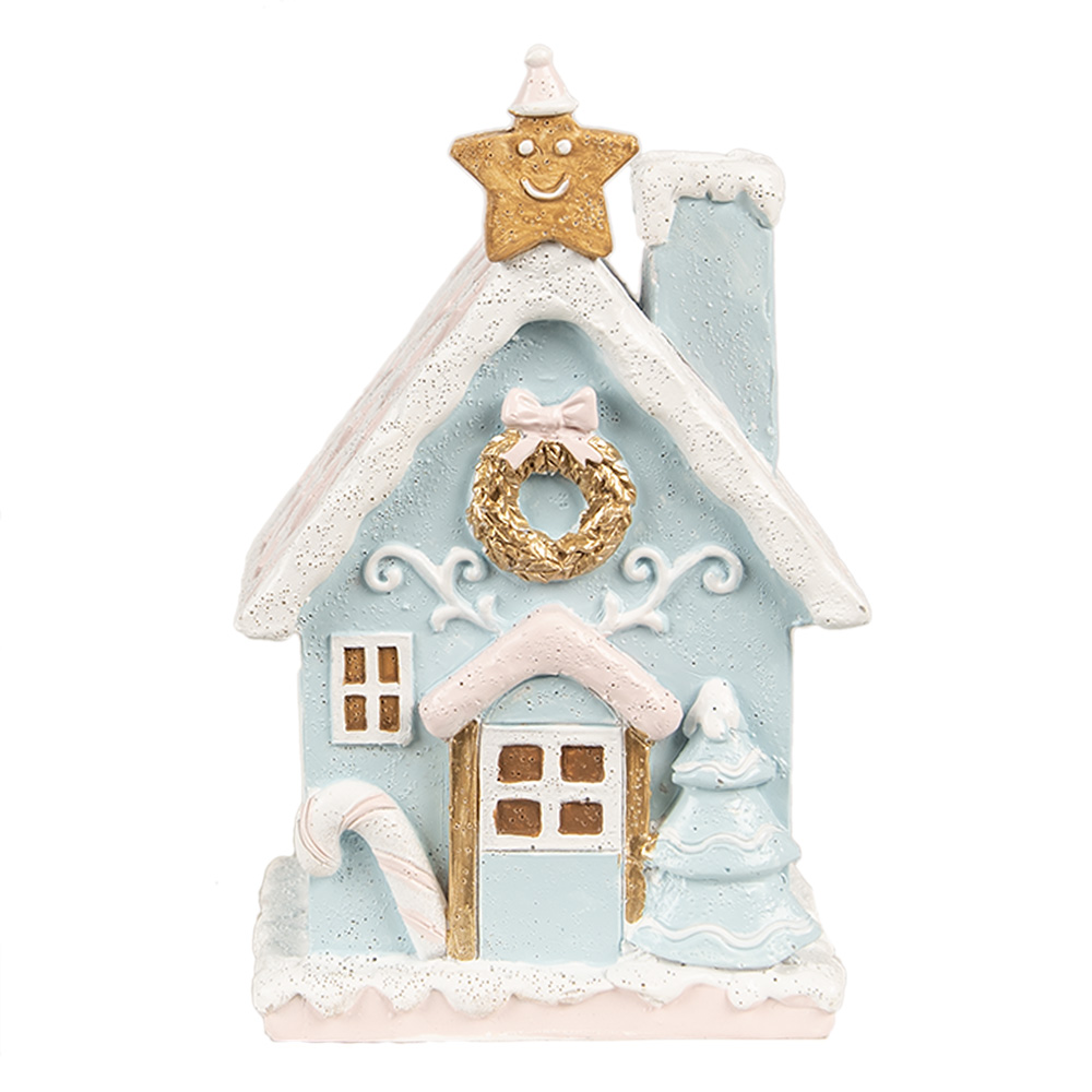 Decoratie huis met LED 9x8x15 cm