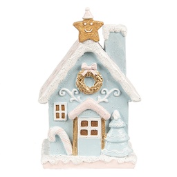 [6PR4201] Décoration Maison avec LED Bleu Rose 9x8x15 cm