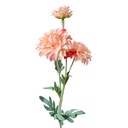 Artificial Flower Pink Green 10x8x75 cm