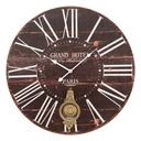 Wanduhr Braun Ø 58x4 cm / 1xAA