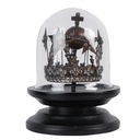Cloche de verre avec décoration Ø 20x26 cm