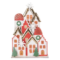 [6Y5863] Decoratie van huisjes 30x8x46 cm