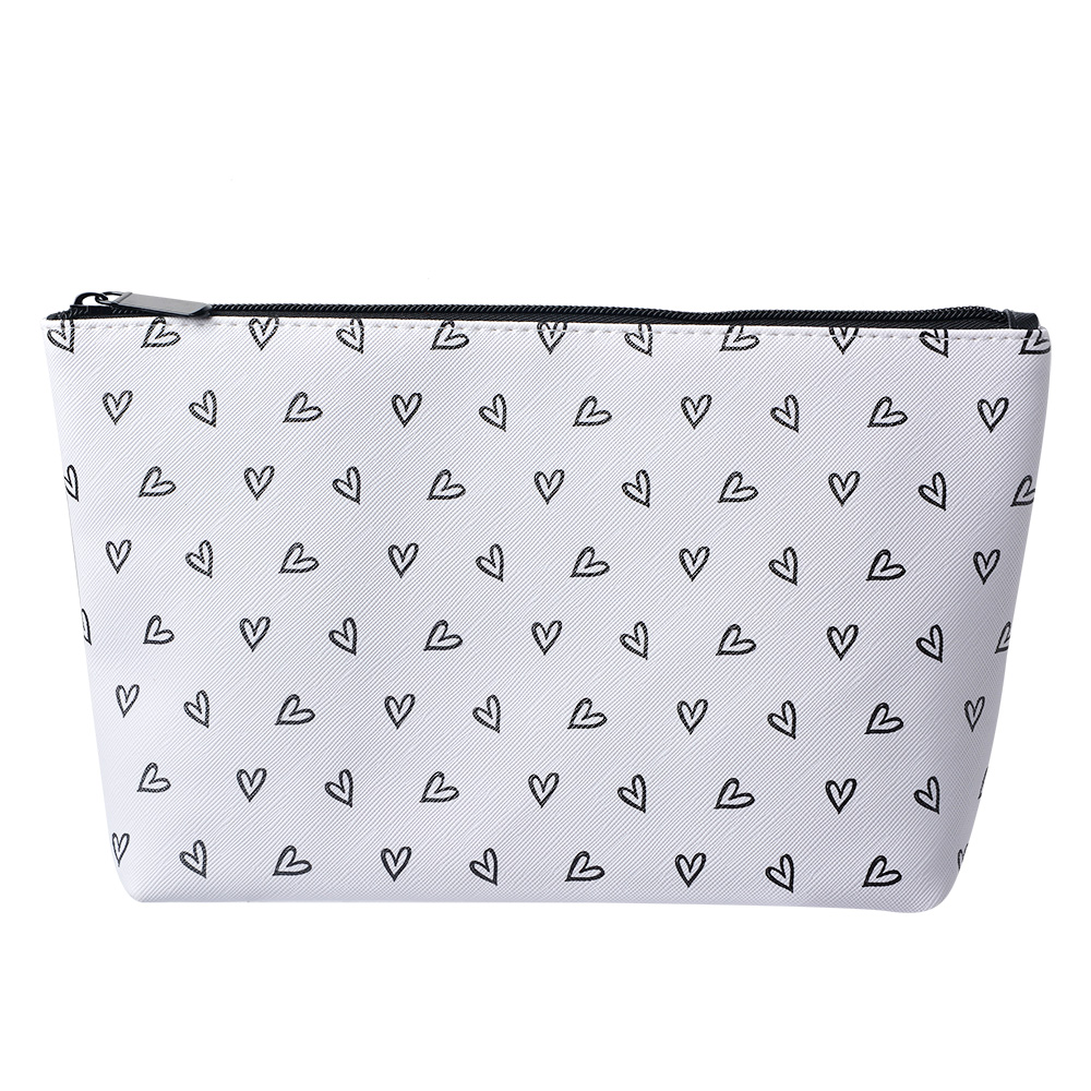 Toiletry Bag Women White, Black 26x6x16 cm