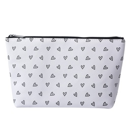 [JZTT0009-01] Toiletry Bag Women White, Black 26x6x16 cm