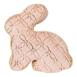 [TW0629] Fermaporta/Cuscino Coniglio Rosa couleur Or 29x10x27 cm