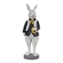 Image de décoration Lapin Noir, Blanc 7x7x20 cm