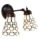 Wall Lamp Tiffany White 30x23x23 cm E14/max 2x40W