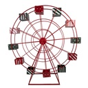 Dekoration Riesenrad Rot Grün 167x59x170 cm