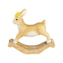 Decoration Statue Rabbit Brown 16x5x14 cm