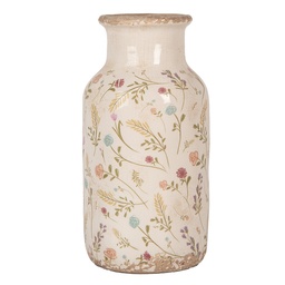 [6CE1931M] Vase Beige Rosa Ø 14x26 cm