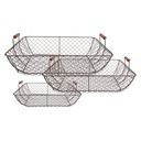 Cesti Marrone (set 3) 40x34x15 / 36x30x14 / 32x26x13 cm
