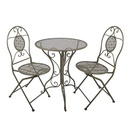 Ensemble Bistro Chaise Bistro (ensemble de 3 pièces) Vert Ø 60x70 / 50x40x93 cm (2)