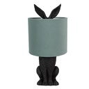Tischlampe Kaninchen Schwarz Grün Ø 20x43 cm E27/max 1x60W