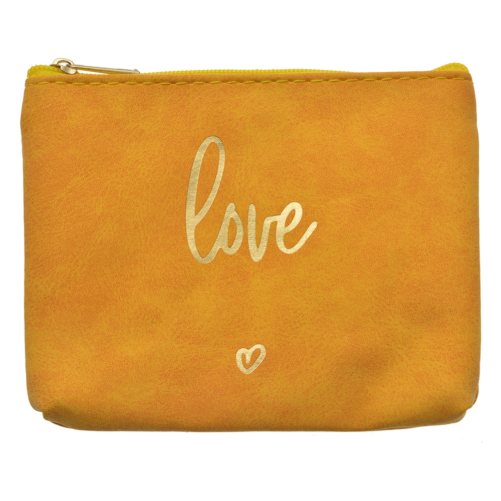 Kulturtasche Damen Gelb 13x1x10 cm
