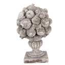 Deko Obstschale Grau 21x20x32 cm