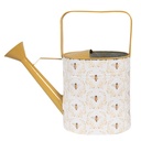 Decorative Watering Can White Yellow 33x12x32 cm