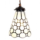 Suspension Tiffany Blanc Ø 15x115 cm E14/max 1x40W