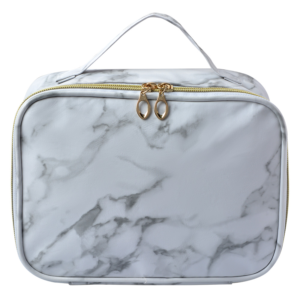 Busta toilette per donne Bianco, Grigio 21x8x13 cm