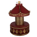 Weihnachtsbaumständer Karussell Rot Goldfarbig Ø 52 x 73 cm