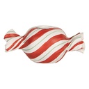Candeliere Rosso Bianco 14x7x6 cm