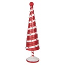 Christmas Decoration Christmas Tree Red White Ø 13x49 cm