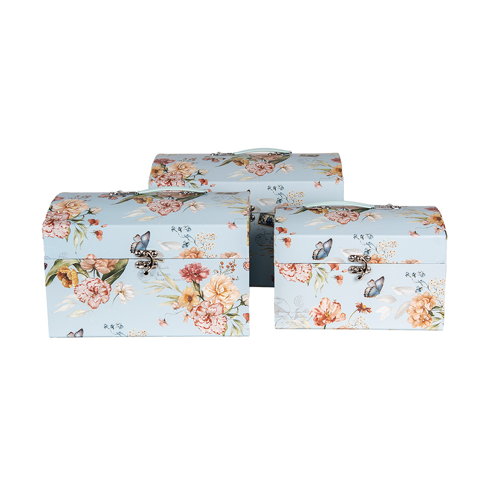 Decoratie koffer (3) 30x20x20 /26x18x18/22x15x15 cm