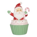 Natalizie Babbo Natale Verde Rosso 10x8x14 cm