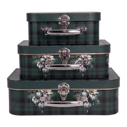 [67049] Decoratie koffer (3) 30x21x9/25x18x9/20x16x8 cm