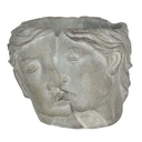 Vaso Porta Pianta Grigio 16x14x13 cm