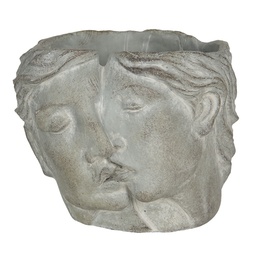 [6TE0319S] Blumentopf für Innen Grau 16x14x13 cm
