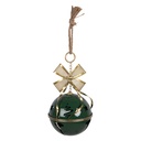 Décoration Cloche Vert Couleur or Ø 19x45 cm