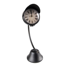 [6KL0796] Orologio da Tavolo Nero 12x20x37 cm / 1xAA