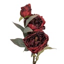 Decorative Artificial Branch with flowers Red Green 16x16x72 cm