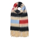 Schal Damen Rot Beige 37x210 cm