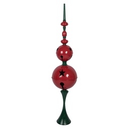 [5Y1397] Decorazione pilastro Rosso Verde Ø 31x145 cm