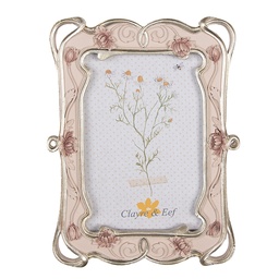 [2F1055] Picture Frame Pink 16x2x21 cm / 10x15 cm