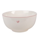 Suppenschüssel Weiß Rosa Ø 14x7 cm / 500 ml