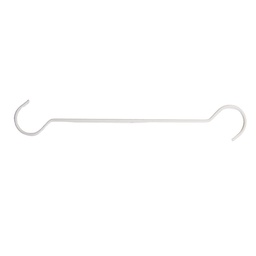 [5Y5971W] Hook White 110x6x1 cm