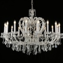Chandelier 16 lights Transparent Ø 105x92 cm E14/max 16x40W