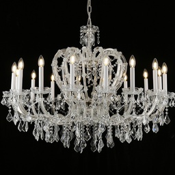 [5LL-CR166] Lustre 16 lumières Transparent Ø 105x92 cm E14/max 16x40W