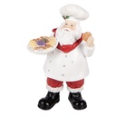 Christmas Decoration Santa Claus White Red 11x8x18 cm