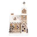 Decorazione Casa con LED Marrone Bianco 14x12x23 cm / 3xAAA