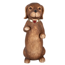 [6MG0170] Decoratie hond 23x19x47 cm