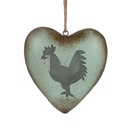 Pendentif décoratif Cur Vert Marron 23x7x23 cm