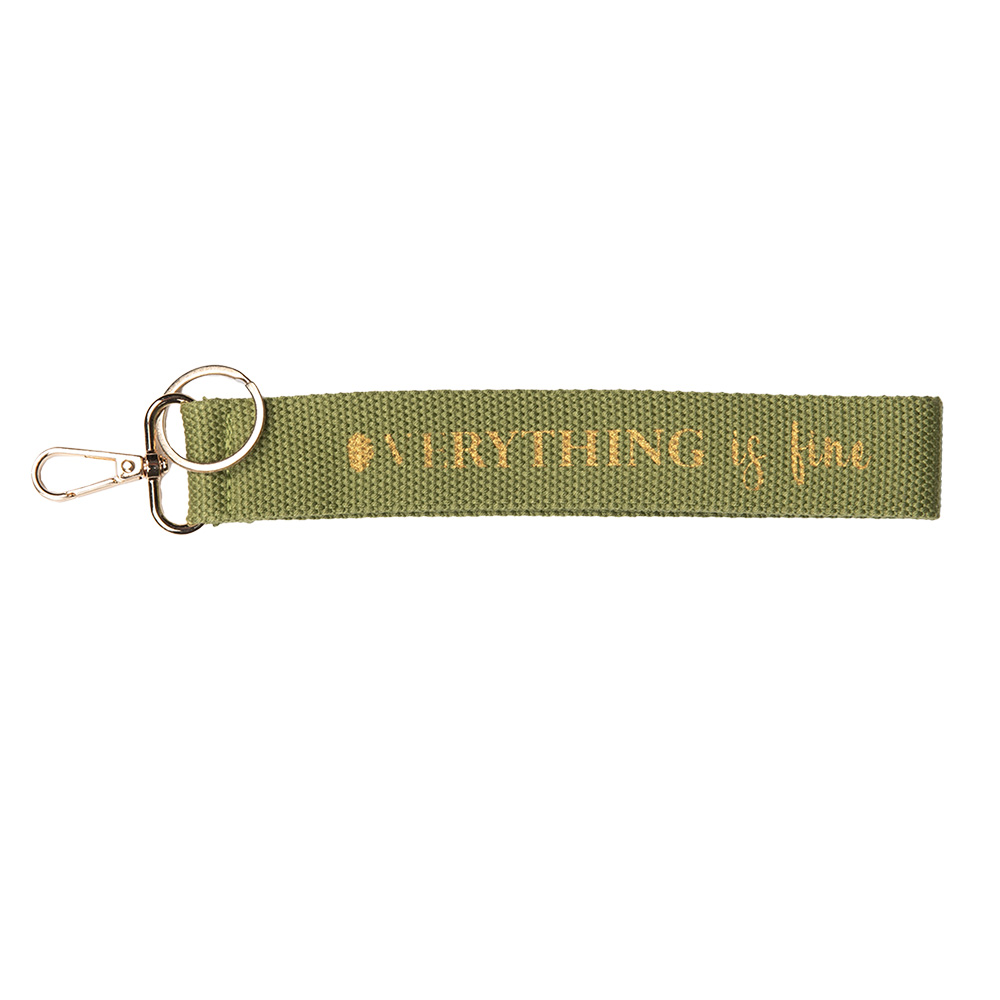 Sleutelhanger 3x1x20 cm groen