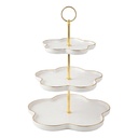 Etagere 3 Etagen Weiß Ø 24 cm