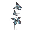 Decoration Branch with butterflies Brown Blue 10x10x65 cm
