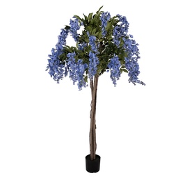 [5PL0216] Decorative Tree Blue Green 40x40x170 cm